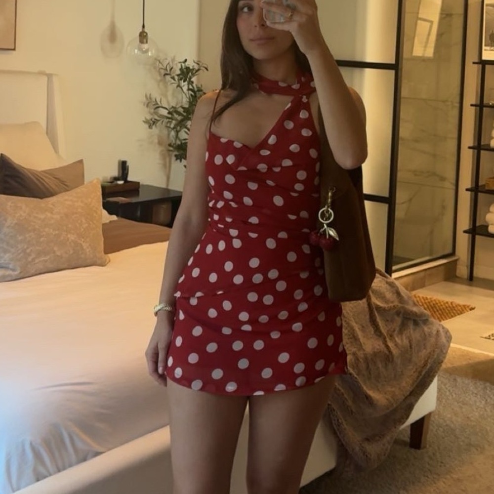 Red Polka Dot two piece set - Cider